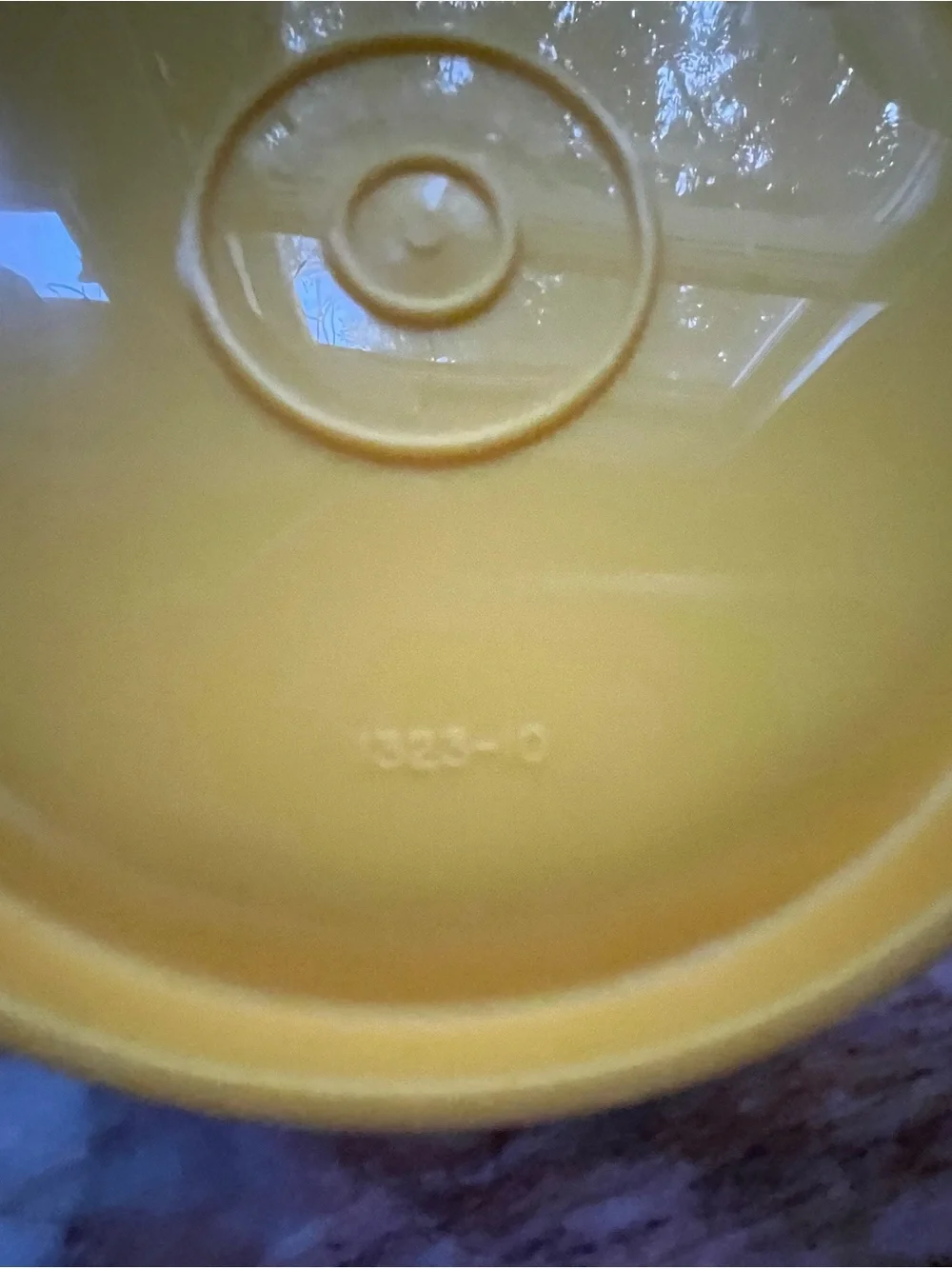 Vintage Tupperware Yellow Servalier Bowl Container #323-10 Replacement Bowl USA